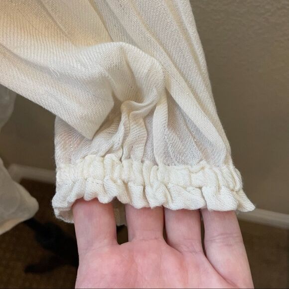 Dylan Semi-Sheer Cotton Sequin Peasant Top Size XS NWOT - Picture 10 of 16